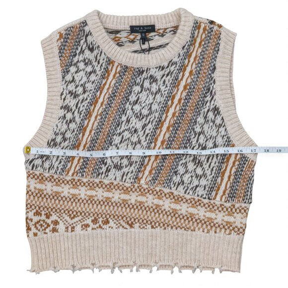 NWT Rag & Bone Hollis Fair Isle Sweater Vest Size M - Picture 7 of 14
